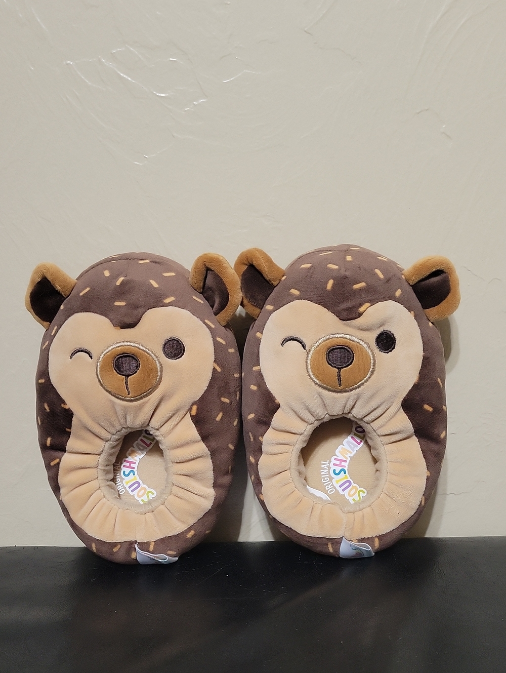 Squishmallow Hans the Hedgehog Kids Slippers